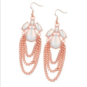 Opalescence Essence penny copper earrings